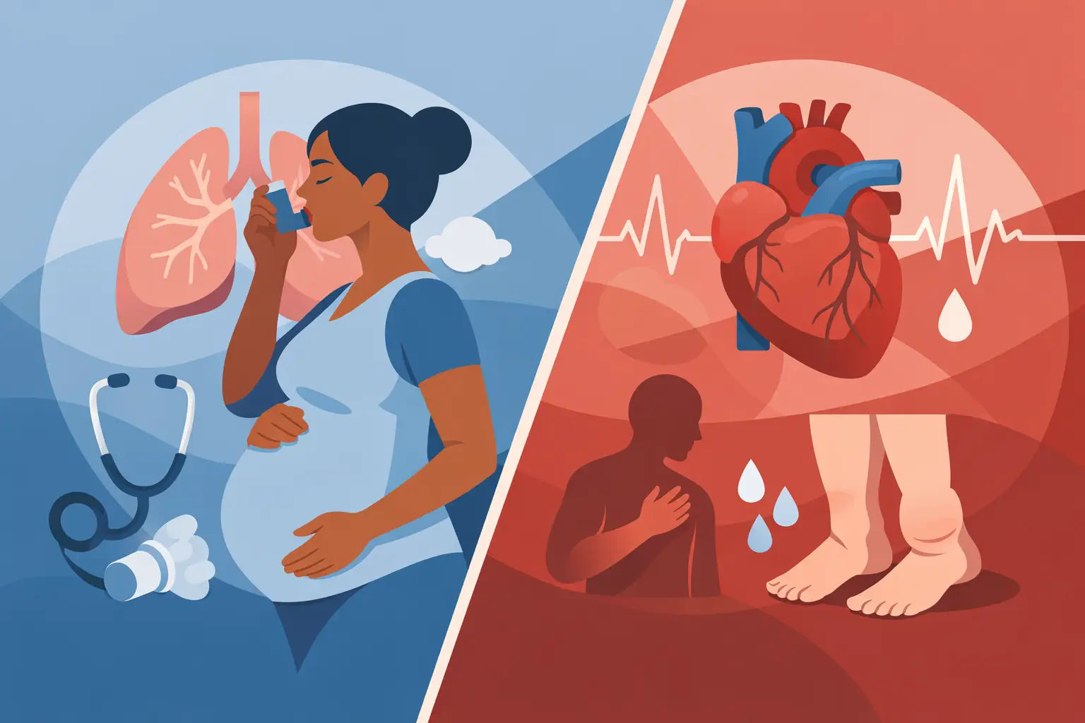 Pregnancy Asthma Versus Heart Failure Signs