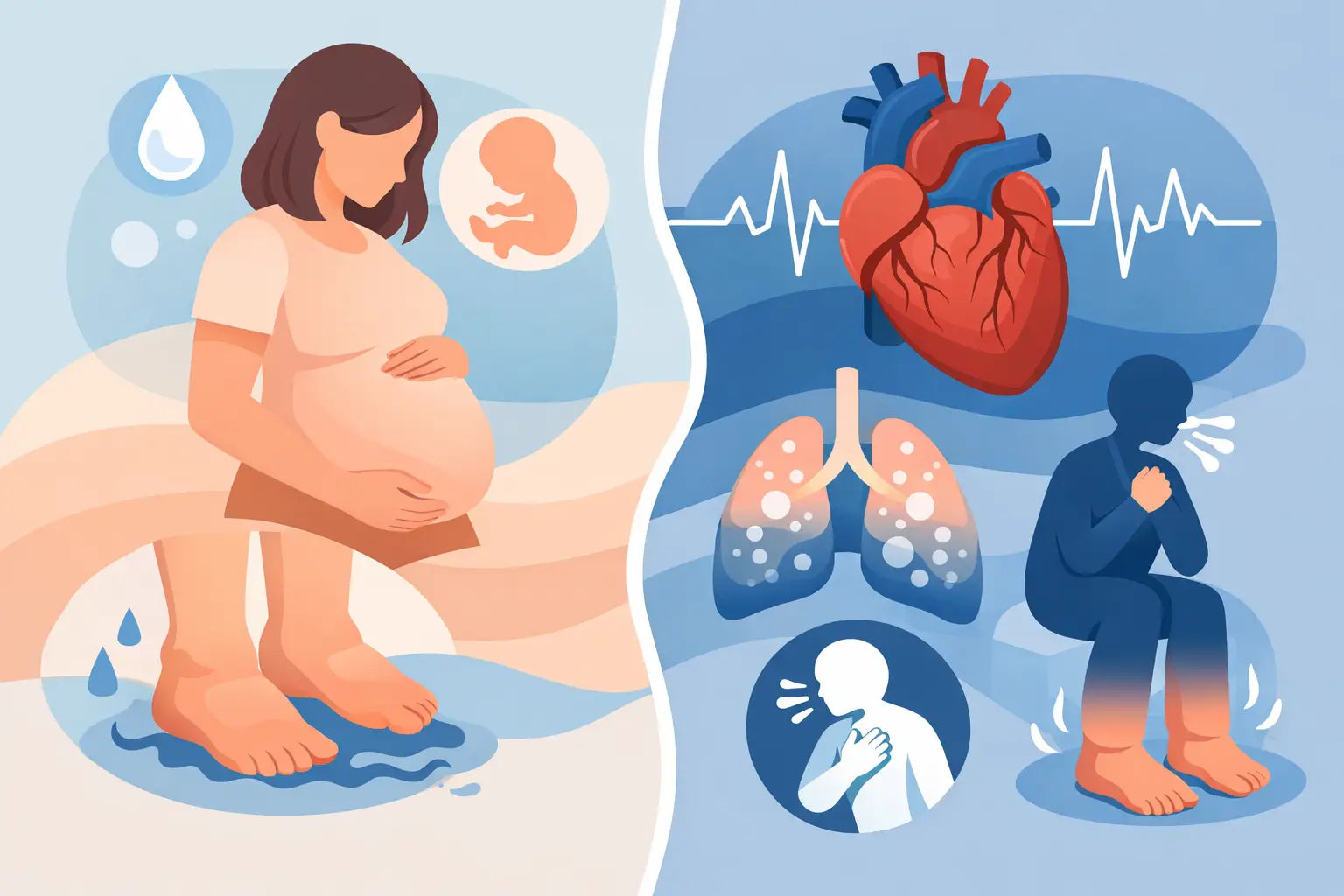 Pregnancy Edema vs Heart Failure
