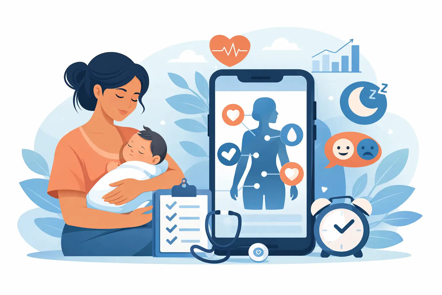 Postpartum Symptom Tracking Guide for New Moms