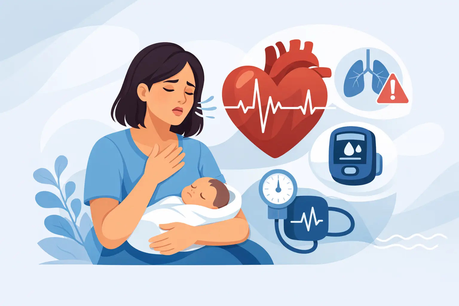 Shortness of Breath Postpartum Heart Issue Signs